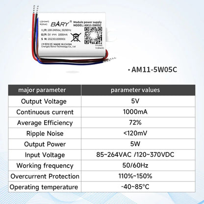 AC-DC Step-Down EBYTE  AM11-C AM31-C Power Supply Module OverVoltage Protection Low Power Consumption Power Supply Module