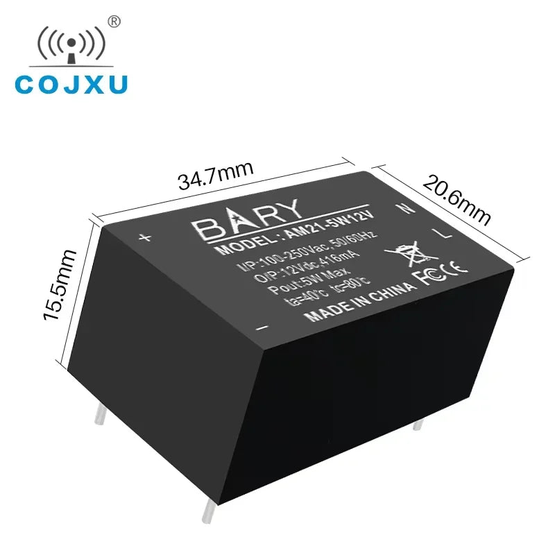 AC-DC Buck Power Supply Module 100V 250V To 5V 5W  Step-down Voltage  AM21 Series AC Isolation Stabilized Power Supply