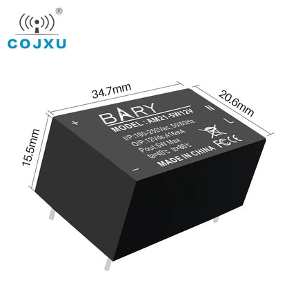 AC-DC Buck Power Supply Module 100V 250V To 5V 5W  Step-down Voltage  AM21 Series AC Isolation Stabilized Power Supply