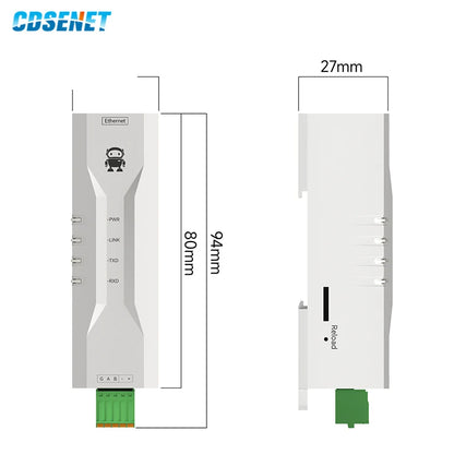 RS485 to Ethernet Serial Server NA111 Series DC/AC/POE Modbus Industrial Grade AT Command TCP/UDP MQTT Small Size