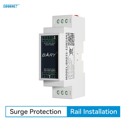 AC-DC Isolated Step Down Power Supply BAD11/31 Series DIN Rail 2.75KV Short-Circuit Overcurrent  Overvoltage Protection