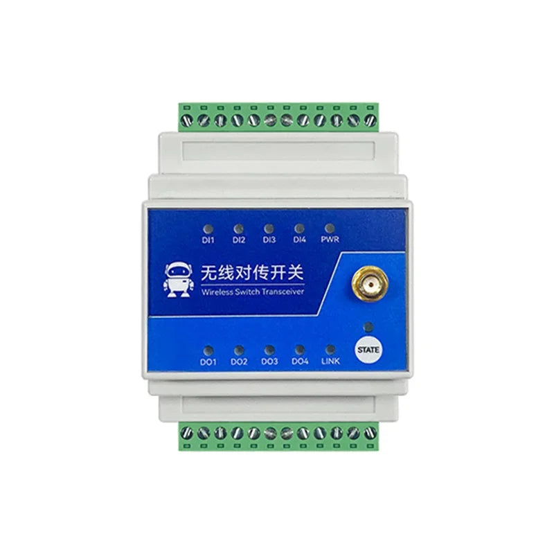 433MHz 1/2/4/8-Way Wireless Remote Transmission Switch E860-DTU Series Industrial Grade 5KM 10KM DC8-28V Rail Installation