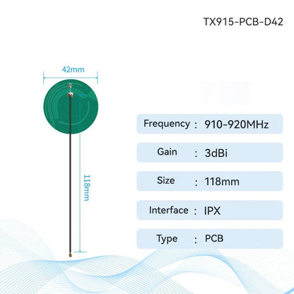10pcs 915MHz FPC Antenna PCB Build in Anteana CDSENET 3dbi Stong Adhesive I P X Interaface