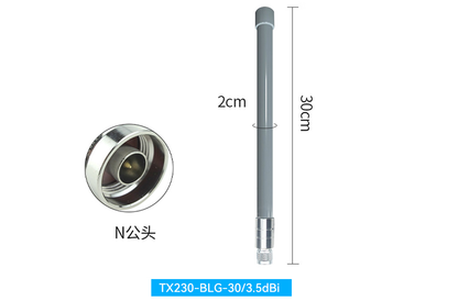 TX230-BLG-30 230MHz Fiberglass Antenna 3.0dBi N-Male