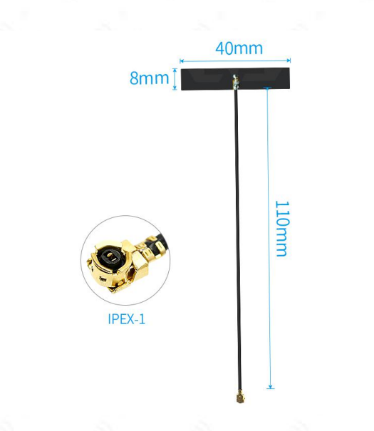 Cdsenet TX2400-FPC-4008 2.4GHz WiFi FPC Antenna 2.5dBi IPEX-I 40x8mm