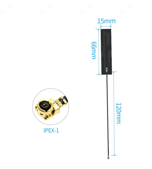 Cdsenet TX2400-FPC-6615 2.4GHz WiFi FPC Antenna 3.5dBi IPEX-I 66x15mm