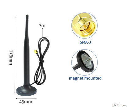 Cdsenet TX2400-XPFL-300 2.4GHz 12dBi High Gain Suction Cup Antenna