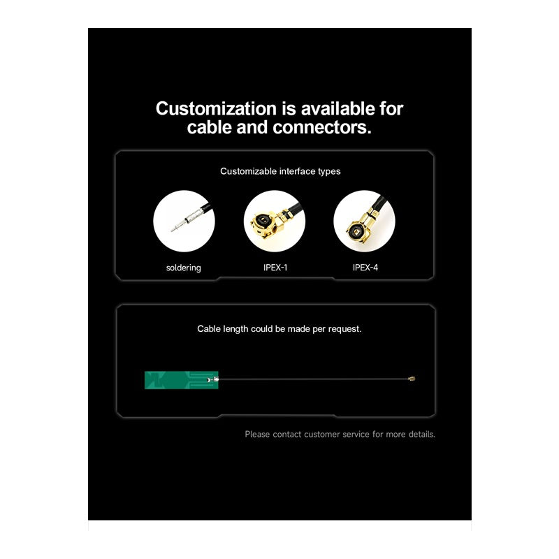 Cdsenet TX4G-PCB-4410 4G LTE PCB Antenna 3.0dBi Dual-Band IPX-I IoT
