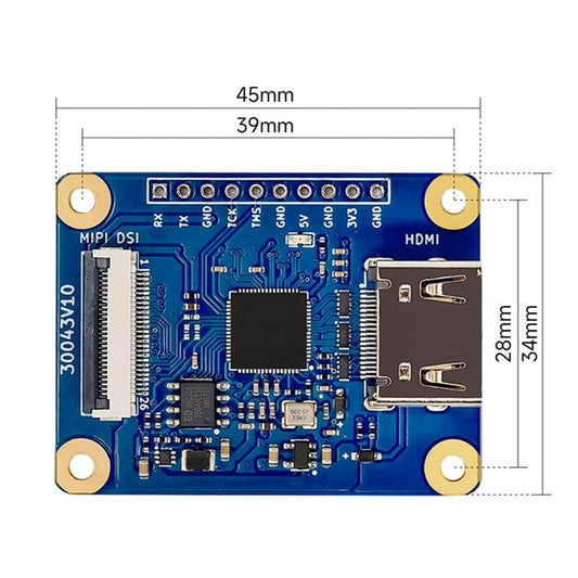 ECA20-MHA1-I MIPI to HDMI adapter board module UART,JTAG interface 1080P Full HD display