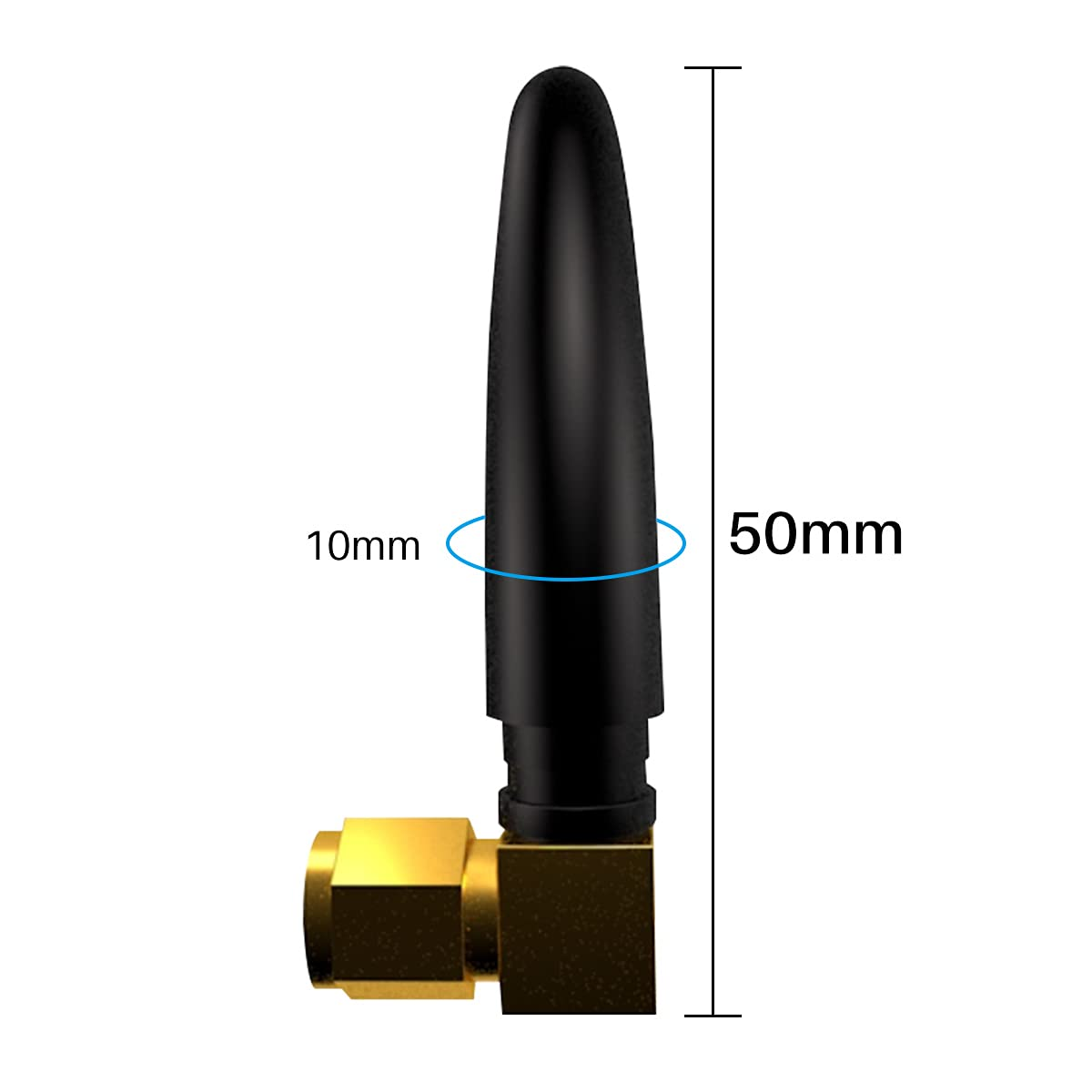 Cdsenet TX2400-JW-5 2.4GHz Rubber Antenna 2.0dBi SMA-J TPEE IoT WiFi Compact Size