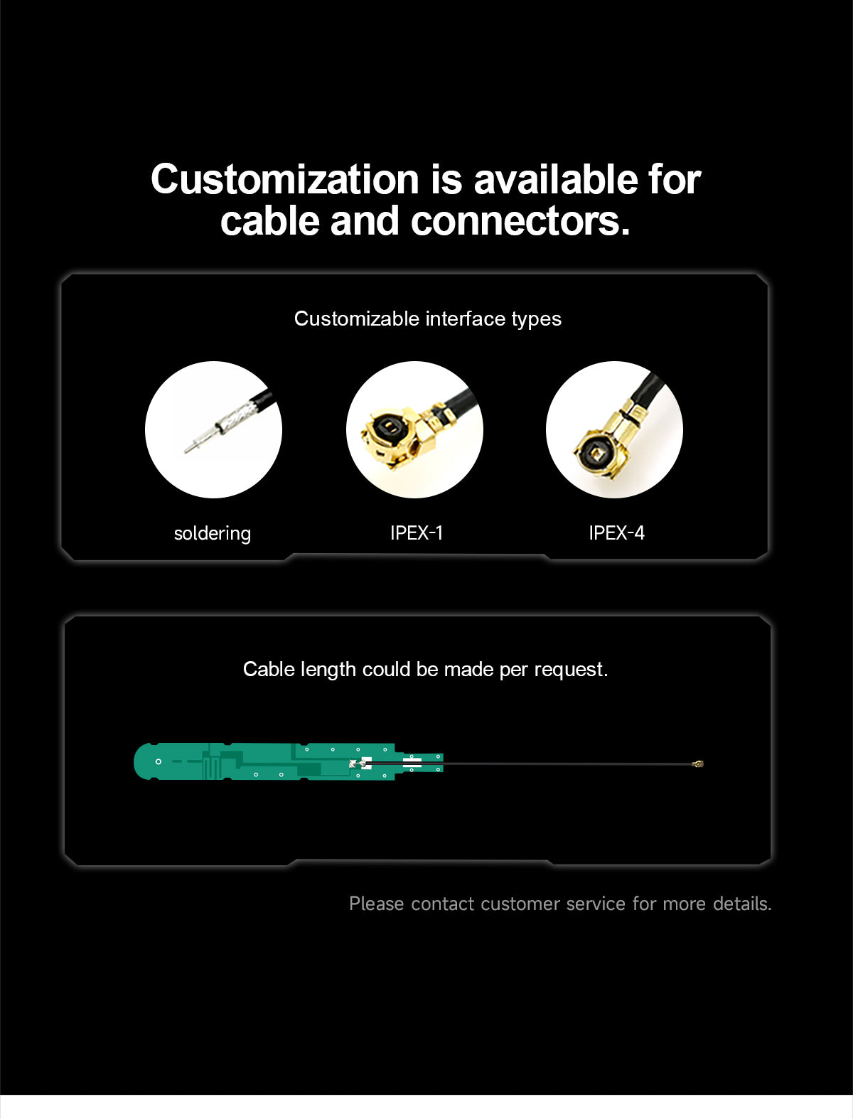 10pcs TX4G-PCB-125014 4dBi High Gain 4G LTE Internal PCB Antenna  IPX1 Generation Interface(Mobile phones, Wireless Network Cards, Routers)