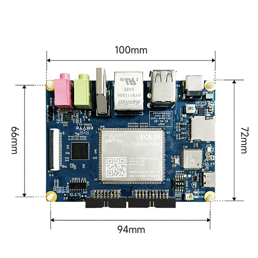 ECB10-135A5M5M-I industrial grade industrial Gigabit Ethernet CAN FD ARM A7 low power consumption high cost performance