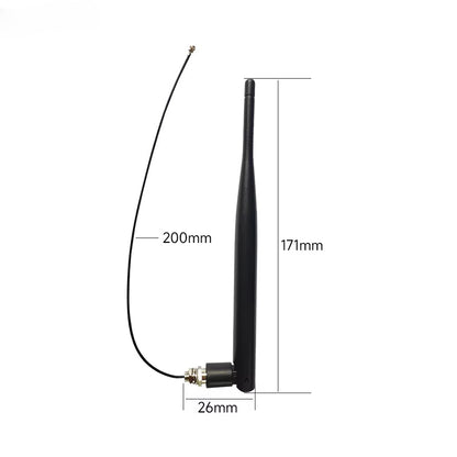 Cdsenet TX2400-JKS-IPX20 2.4GHz WiFi Antenna 5dBi IPEX-I TPEE 200mm Rubber Antenna