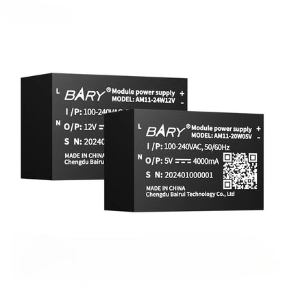 AC-DC 100~250V Buck Power Supply Module 2400mA Output Power 5/12/20/24W Fireproof Shell Low Power Consumption