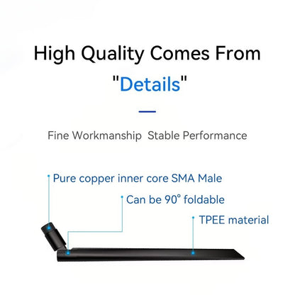 470-510MHz TX490-JKD-20P SMA Male Interface TPEE Material Long Communication Distance 4dBi Foldable Antenna