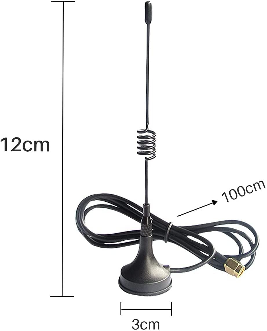 CdSENET TX490-XPL-100 490MHz 3.5dBi High Gain Sucker Antenna With 1m Cable
