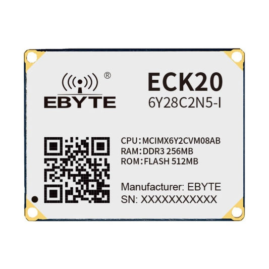 ECK20-6Y28C2N5-I 256 MB Memory Industrial Grade i.MX6ULL core board Low power consumption Dual Ethernet Rich I/O functions