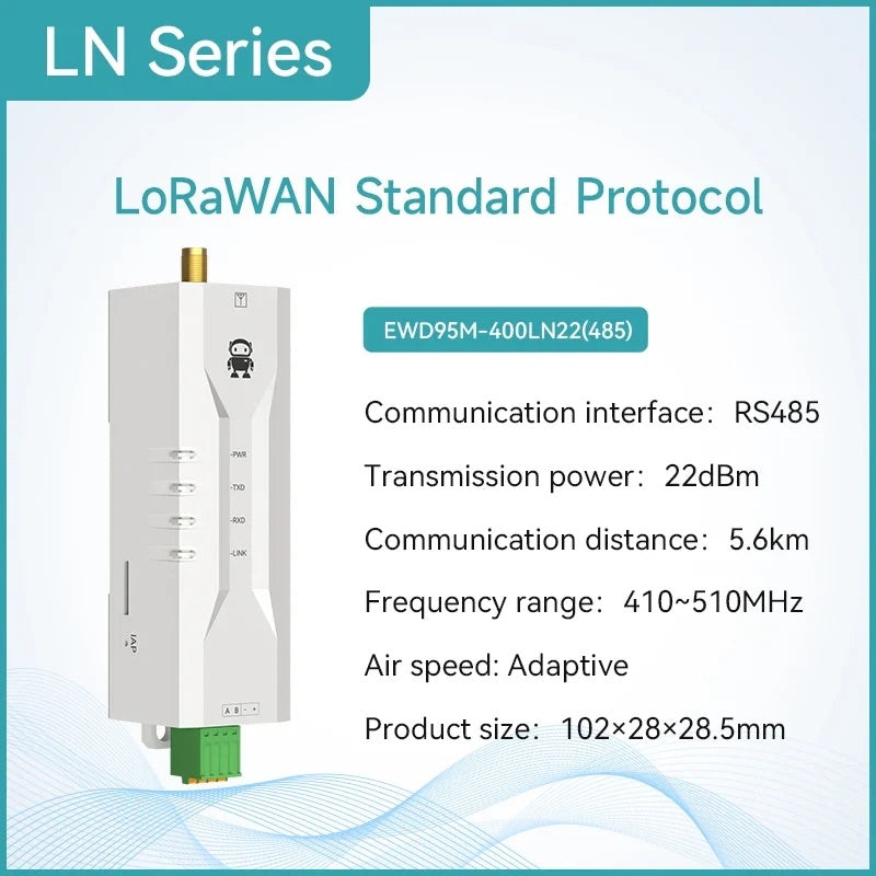 RS485 CDSENET EWD95M Series Wireless Digital Transmitter LoRa Mesh LoraWan DTU Ultra Small Size 433/868/915MHz