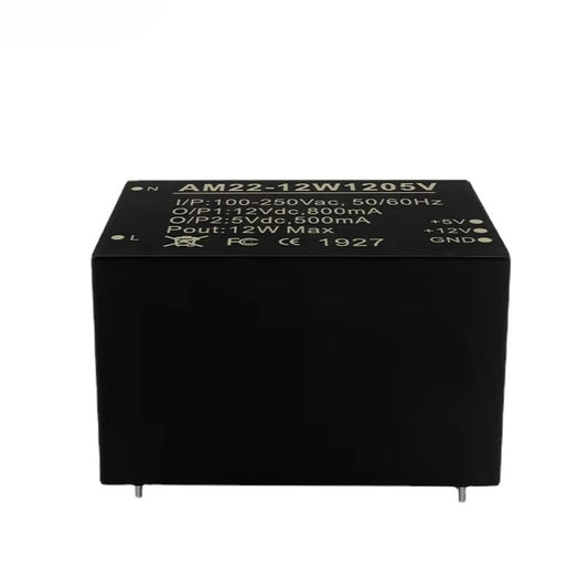 24W/12W AC-DC Dual-Output Buck Power Supply Module DIP100~250VAC To 12V 5V AM22-12W1205V AM22-24W1205V