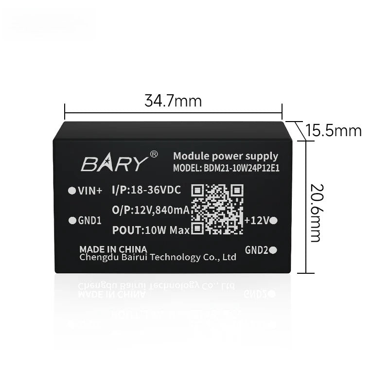 6W/10W/15W Isolated Power Supply Module Output Voltage BDM21-15W24P05E1 BDM21-10W24P05E1 BDM41-6W24P05E1 Compact Size