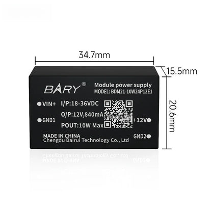 6W/10W/15W Isolated Power Supply Module Output Voltage BDM21-15W24P05E1 BDM21-10W24P05E1 BDM41-6W24P05E1 Compact Size