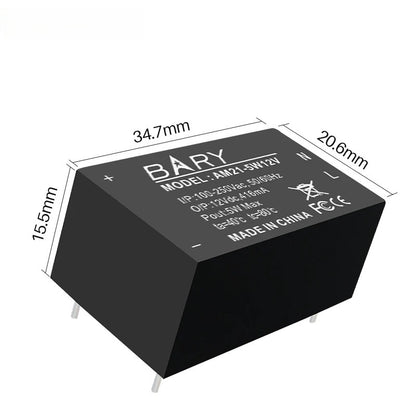 AC-DC Buck Power Supply Module 100V 250V To 5V 5W  Step-down Voltage  AM21 Series AC Isolation Stabilized Power Supply