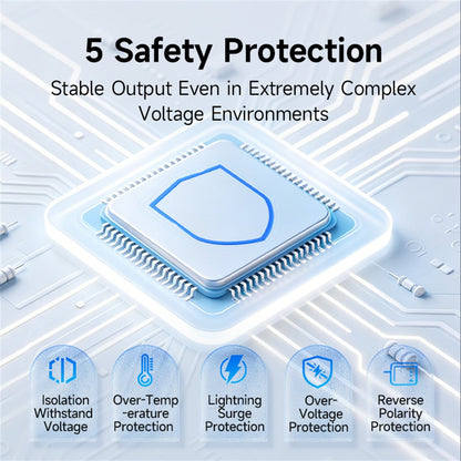 DC-DC Step Down Power Supply Module 48/80V Input 5/24V Output Over Current Protection Rail-mounted Installation Industrial Grade