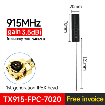 10PCS CDSENET TX915-FPC Series 868/915MHz FPC Antenna 2.0dBi IoT Antenna