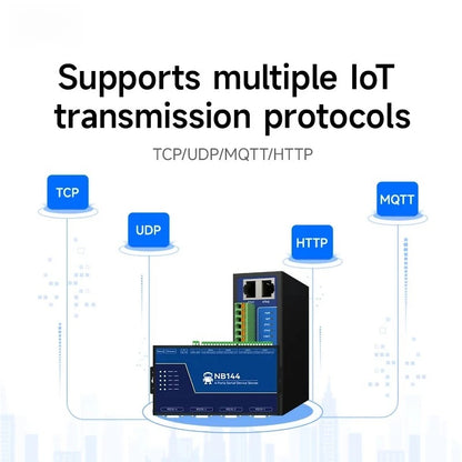 4 Channel Serial Server RS485 RS232 RS422 to Ethernet NB144-V2 Series TCP UDP MQTT HTTP Modbus Storage Gateway Watchdog