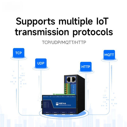 4 Channel Serial Server RS485 RS232 RS422 to Ethernet NB144-V2 Series TCP UDP MQTT HTTP Modbus Storage Gateway Watchdog