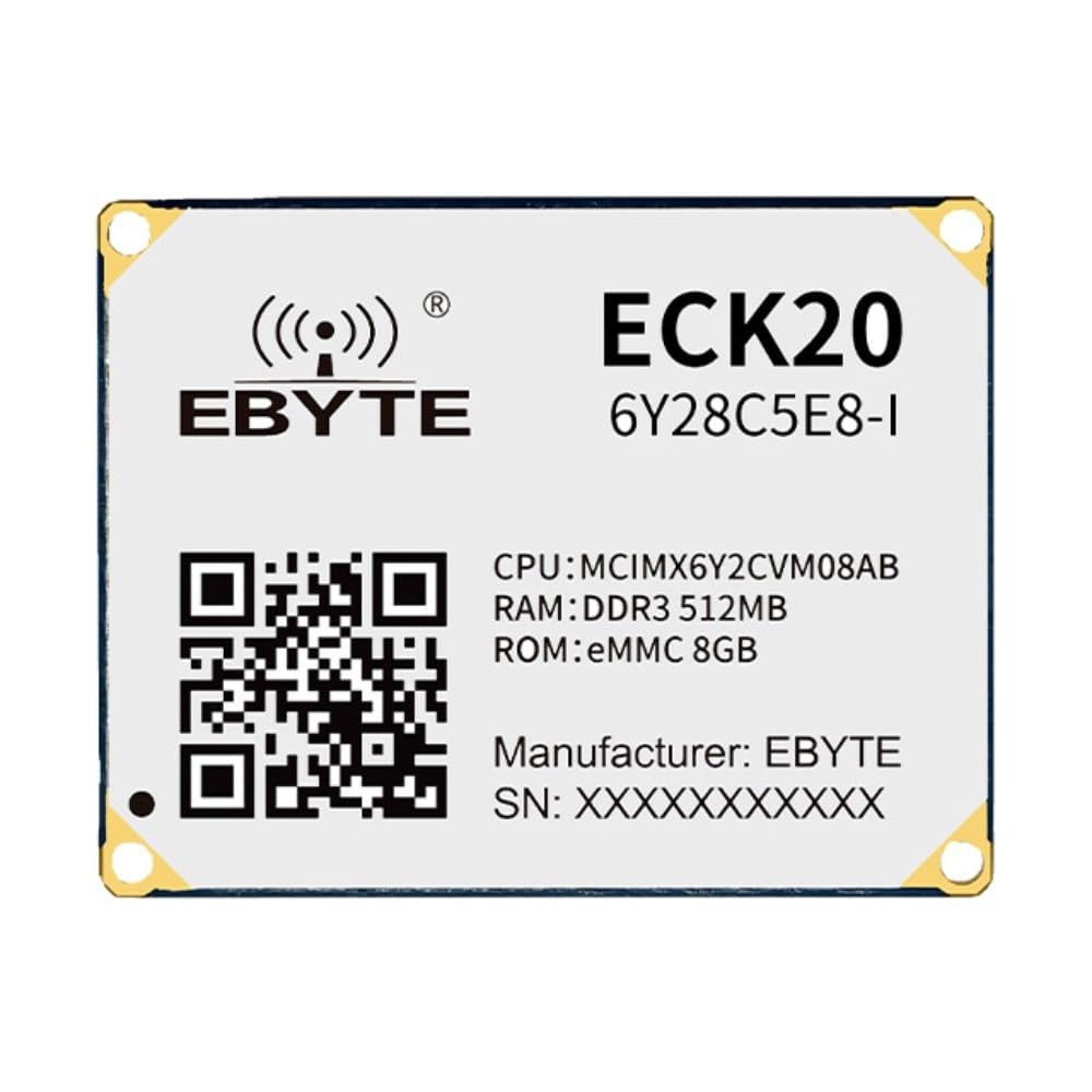 ECK20-6Y28C5E8-I 512 MB Memory Industrial Grade i.MX6ULL core board Low power consumption Dual Ethernet Rich I/O functions