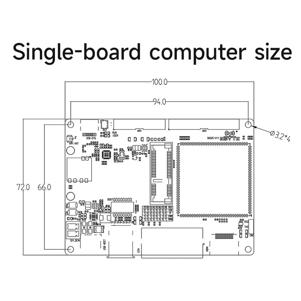 ECB20-6Y28A5ME8G-I NXP i.MX6ULL high-performance 2.5-inch single-board computer Rich interfaces  ARM embedded Industrial-grade