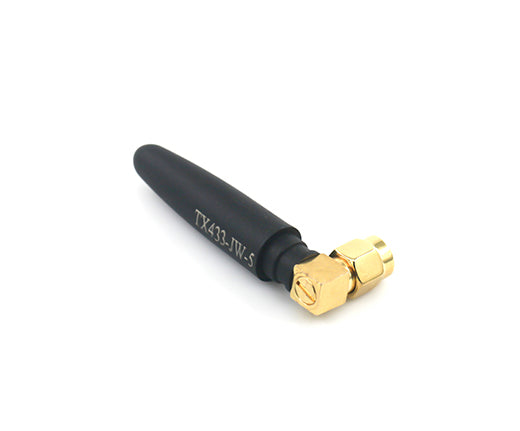 TX433-JW-5 433MHz 2.5dBi Flexible SMA-J Male Rubber Antenna 90-degree Adjust Angle